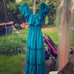 Blue dress from Nicaragua